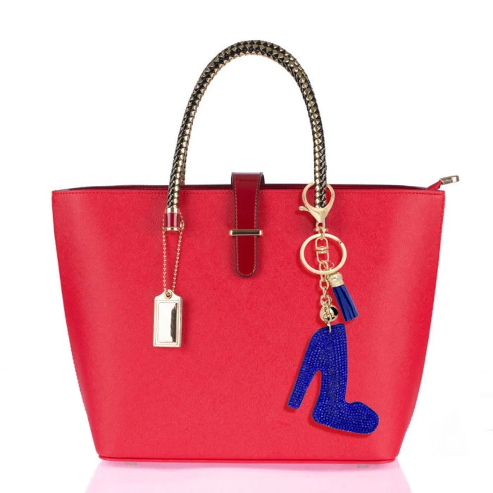 Blue Heel Keychain Charm